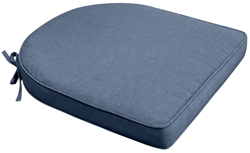 Seat cushion for garden chair - 48x49 cm - 6 cm thick - Dark blue garden cushion - Nordstrand Home