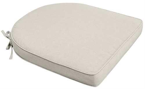 Seat cushion for garden chair - 48x49 cm - 6 cm thick - Beige garden cushion - Nordstrand Home