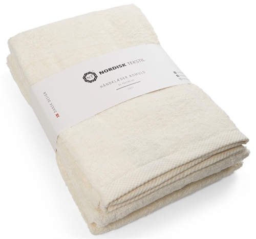 Bath towels - 2 pcs. - 70x140 cm - Natural - 100% cotton - Towel package from Nordic textile