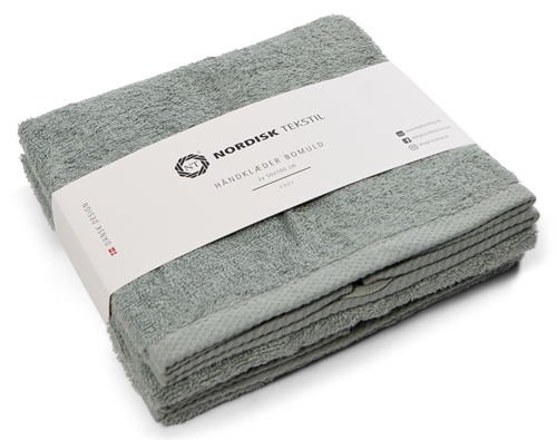 Towels - 2 pcs. 50x100 cm - Dusty green - 100% Cotton - Towel set from Nordic textile