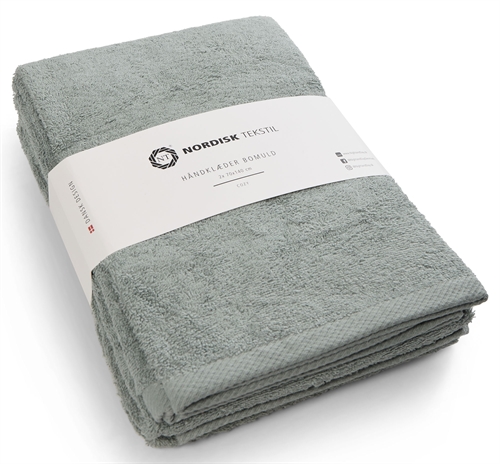 Bath towels - 2 pcs. - 70x140 cm - Dusty green - 100% Cotton - Towel set from Nordic textile