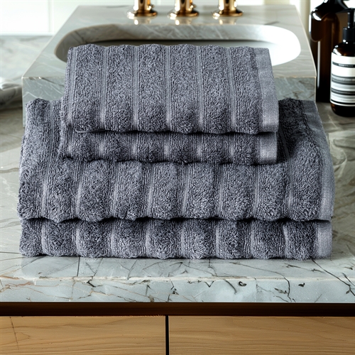 Bamboo towel - 4 piece towel pack - Charcoal grey - OlsenHome