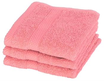 Face cloth - 30x30 cm - Diamond - Pink - 100% Cotton - Soft face cloths from Egeria