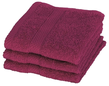 Face cloth - 30x30 cm - Diamond - Aubergine - 100% Cotton - Soft face cloths from Egeria