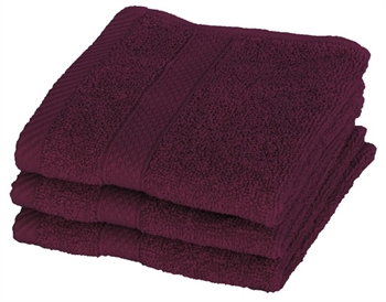 Face cloth - 30x30 cm - Diamond - Purple - 100% Cotton - Soft face cloths from Egeria