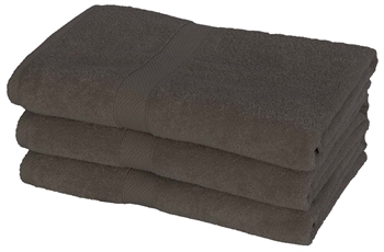 Grey bath towel - 70x140 cm - Diamond Anthracite grey - 100% Cotton - Soft bath towels from Egeria