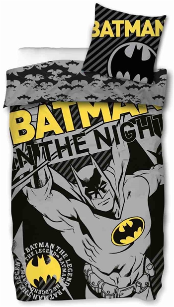 Batman bedding - 140x200 cm - In the night - 2-in-1 design - Batman bed set in 100% cotton