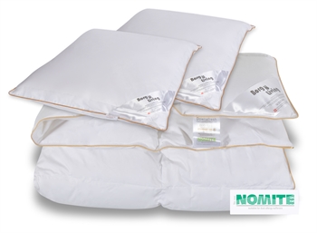 Duvet and pillow set with muscovy down - Double duvet 200x220cm + 2x 60x63cm - Borg Living