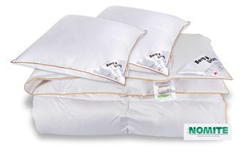 Double duvet set 240x220 cm with goose down - 1 Kingsize all-season duvet & 2 pillows - Borg Living goose down duvet and pillow set