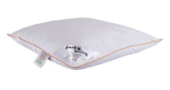 Goose down pillow - 60x63 cm - Low pillow with goose down - 3 chamber pillow - Borg Living