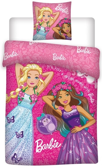 Junior bedding set 100x140 cm - Barbie junior bed set - 2-in-1 design - 100% cotton