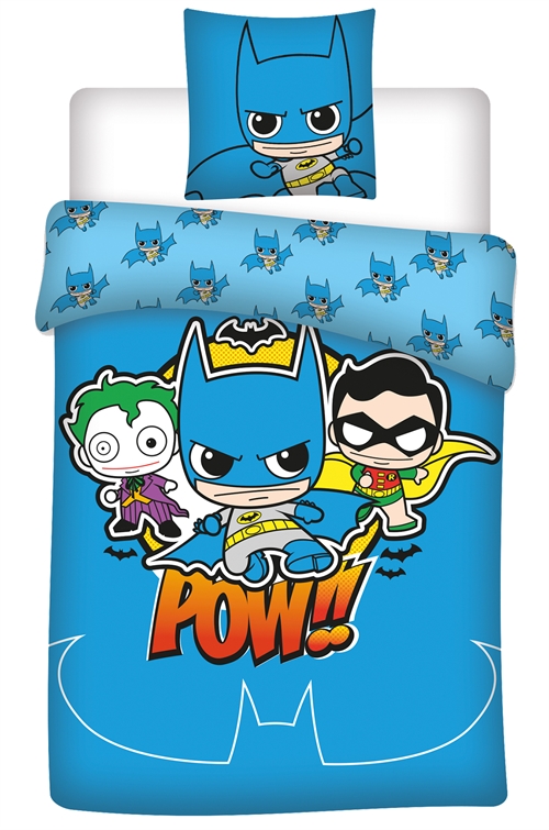 Junior bedding set 100x140 cm - Batman DC Pop junior bed set - Reversible design - 100% cotton