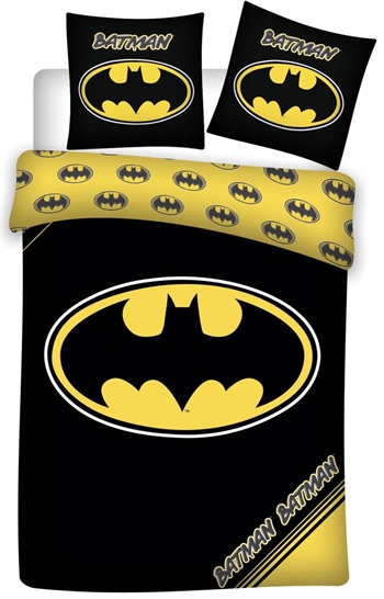 Batman bedding - 140x200 cm - Batman logo and small emblems - 2-in-1 bedding set - 100% cotton