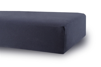 Stretch fitted sheet 70x140 cm - Dark blue - 100% cotton jersey sheet - Fitted sheet for junior mattress