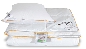 Duvet and pillow set - 150x210 cm summer duvet + pillow 60x63 cm - Summer duvet with goose down - Borg Living