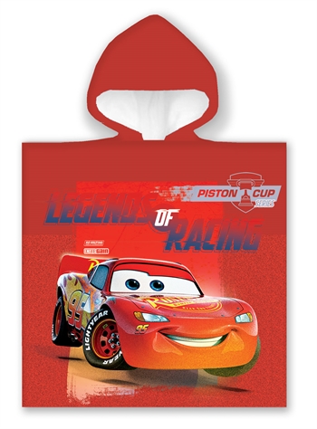 Towelling poncho - Children\'s towel - 50x100 cm - Lightning McQueen piston cup - 100% cotton