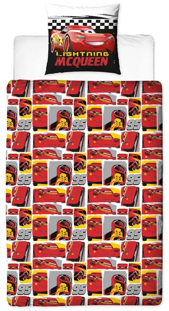 Cars bedding - 140x200 cm - Cars - Lightning McQueen bed set - 100% cotton