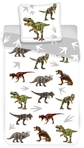 Adult Dinosaur bedding - 140x200 cm - Dinosaur bed set - 100% cotton - Duvet cover with 2 designs