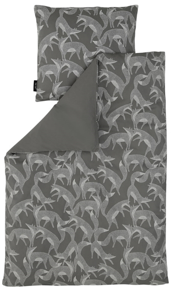 Baby bedding 70x100 cm - Grey fox - 2-in-1 design - 100% organic cotton