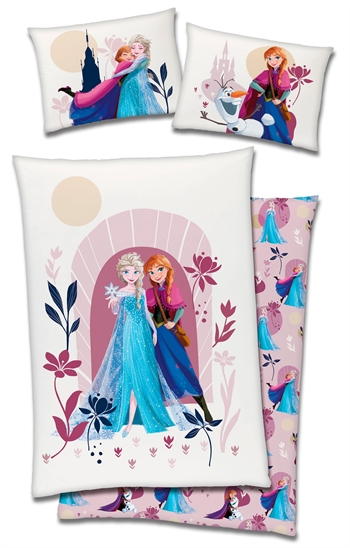 Frozen bedding - 150x210 cm - Anna and Elsa - Duvet cover with 2-in-1 design - 100% cotton