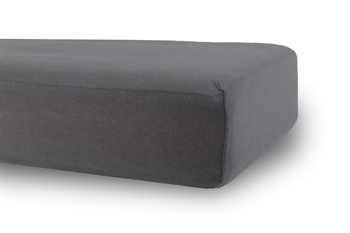 Stretch fitted sheet 70x140 cm - Anthracite grey - 100% cotton jersey sheet - fitted sheet for junior mattress