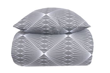 Double duvet cover 200x200 cm - Diamond grey - Bed linen in 100% cotton - Borg Living double duvet cover