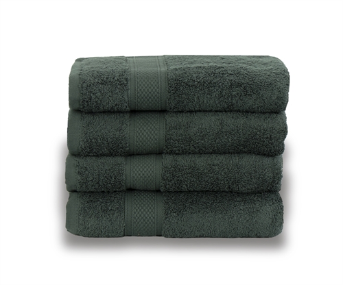 Egyptian cotton guest towel - 40x60cm - Dark green - Luxury towels from By Borg