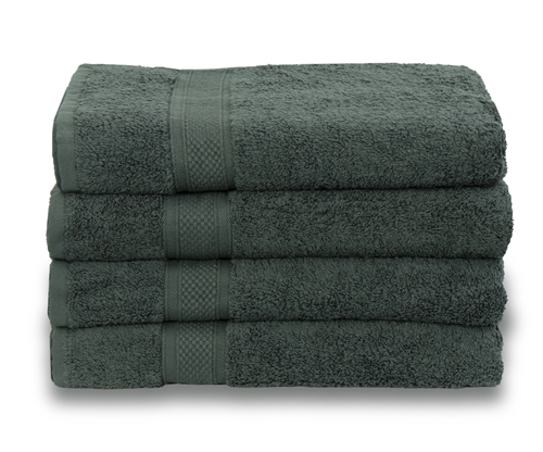 Egyptian cotton - Bath sheet 100x150cm - Dark green - Luxury towels from By Borg