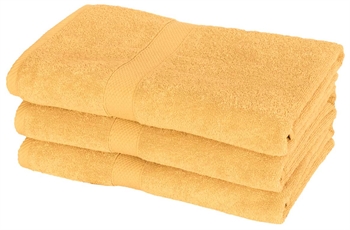 Yellow bath towels - 70x140 cm - Diamond - 100% Cotton - Soft bath towels from Egeria