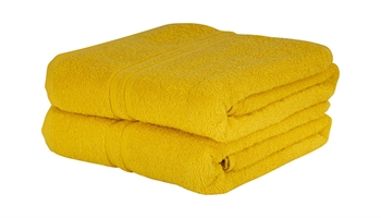 Guest towel - 30x50 cm - Yellow - 100% Cotton towel - Extra soft