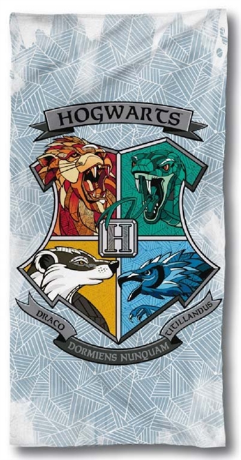 Harry Potter bath towel - 70x140 cm - Hogwarts Logo - 100% Cotton