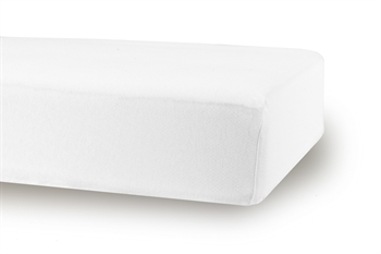 Stretch sheet 70x140 cm - White - 100% cotton jersey sheet - Fitted sheet for junior mattress