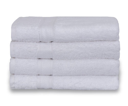 Egyptian cotton - Bath towel 70x140cm - White - Luxury towels from By Borg