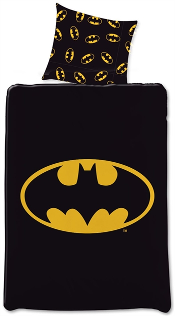 Batman bedding - 140x200 cm - Large Batman logo - Reversible duvet cover - 100% cotton bedding set