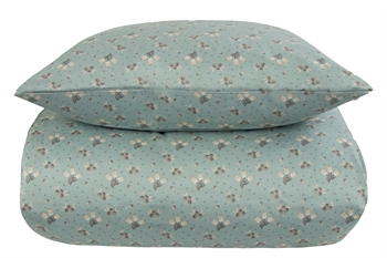 Double duvet cover 200x220 cm - Summer turquoise - 100% Cotton satin - By Night double duvet cover