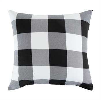 Pillowcase 60x63 cm - Check black - 100% Cotton flannel - By Night pillowcase