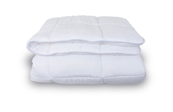 Fibre duvet 140x220 cm - Hypoallergenic 2-layer thermodyne - Moisture-absorbing winter duvet with hollow fibres