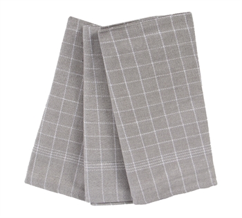 30 pcs. Kitchen towels - 50x70 cm grey towels with white chequered pattern