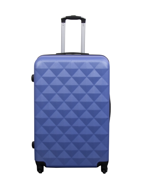 Large suitcase - Diamond blue - Hard-shell suitcase - Affordable stylish travel suitcase