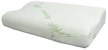 Ergonomic Bamboo Pillow - Neck Cushion with Memory Foam - High Comfort and Support - Zen Sleep