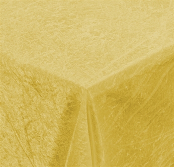 Velour tablecloth - 9 metres - Yellow - Crushed velvet - Pack of 9 metres