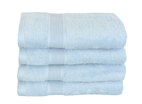 Bamboo Towel - 50x100 cm - Light Blue - Bamboo/cotton - Terry towel from Excellent By Borg