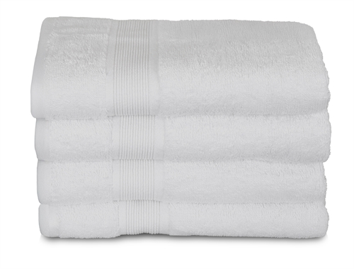 Bamboo Towel - 50x100 cm - White - Bamboo/cotton - Terry towel from Excellent By Borg