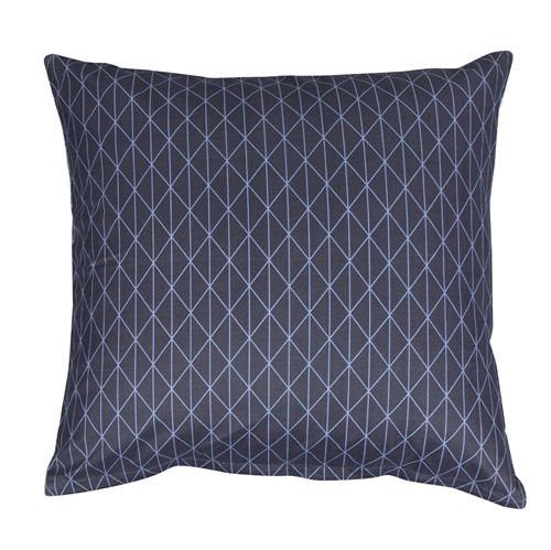 Pillowcase 60x63 cm - Harlequin blue pillowcase - Reversible design - In Style bed linen in microfibre