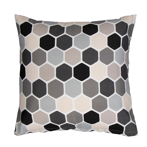 Pillowcase 60x63 cm - Cube grey pillowcase - In Style microfibre bedlinen