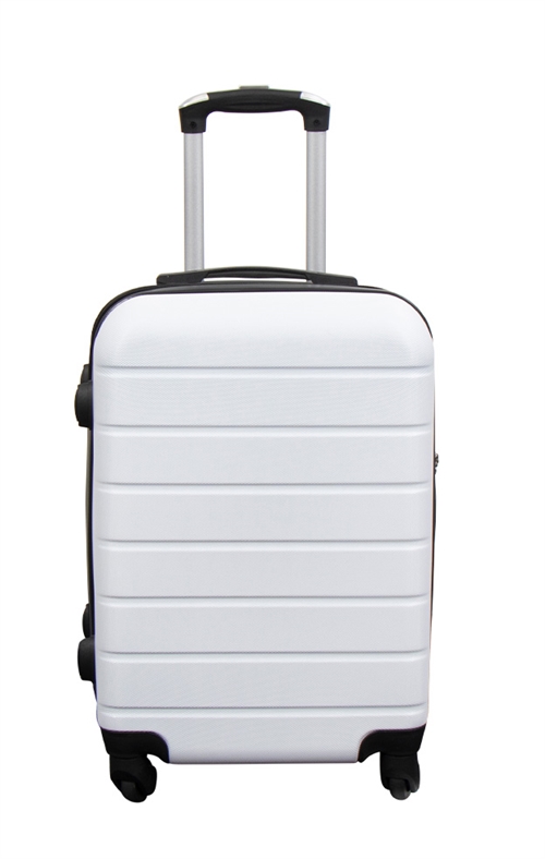 Cabin suitcase - Hard-shell lightweight suitcase - Size small - White Stripe