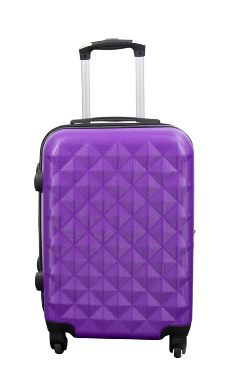 Cabin suitcase - Hard-shell lightweight suitcase - Small size - Diamond purple