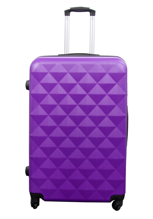 Large suitcase - Diamond Purple - Hard-shell suitcase - Smart travel suitcase