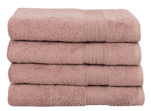 Organic bath towel - 70x140 cm - 100% GOTS-certified cotton - Dusty rose bath towel from Premium By Borg