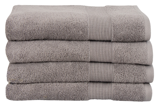 Organic bath towel - 70x140 cm - 100% GOTS-certified cotton - Grey bath towel from Premium By Borg